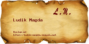 Ludik Magda névjegykártya